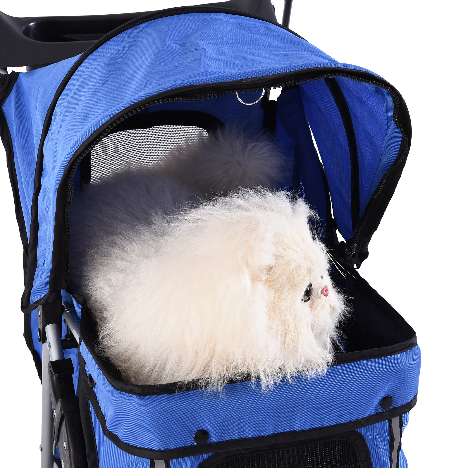 Pet Travel Stroller Cat Dog Pushchair Puppy Jogger Carrier Three Wheels